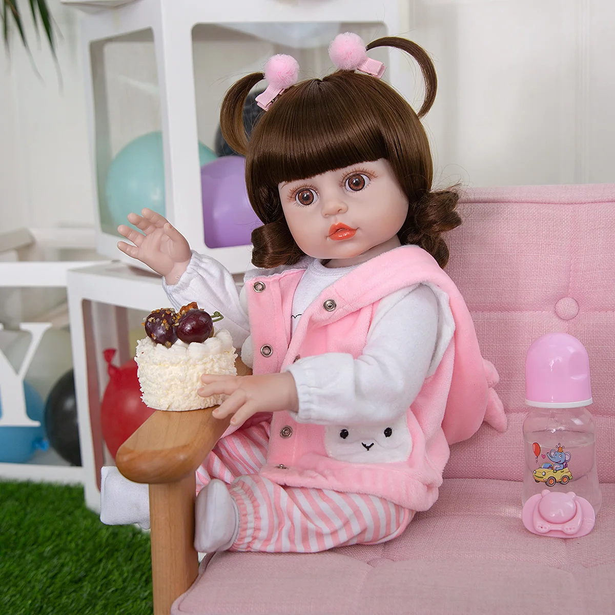 

19 дюймов 49 см Реалистичные Полный Силиконовые Винил Reborn Baby фантазия для Куклы новорожденных Водонепроницаемый игрушки для детей, подарки на день рождения