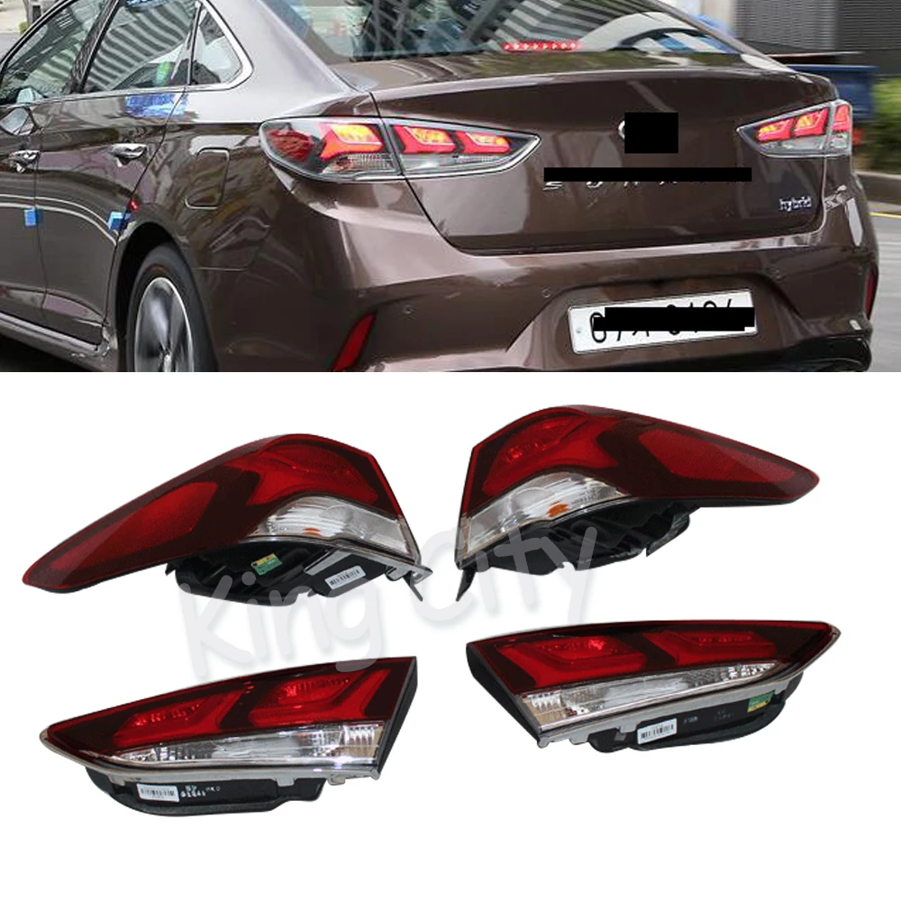 CAPQX для Hyundai Sonata 2018 светодиодный фонарь светильник задний тормоз хвост taillamp