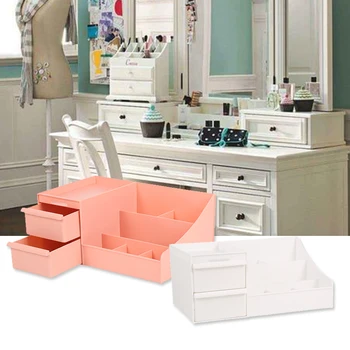 

Large Capacity Cosmetic Storage Box Makeup Drawer Container Organizer Jewelry Nail Polish Makeup Container Mobile Phone Sundries