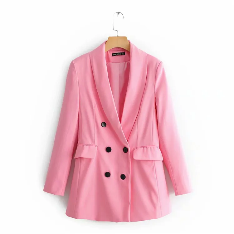 

Z2019 Europe And America Spring New Style WOMEN'S Dress Double Breasted Long Sleeve Suit Jacket 2005/703 2005703