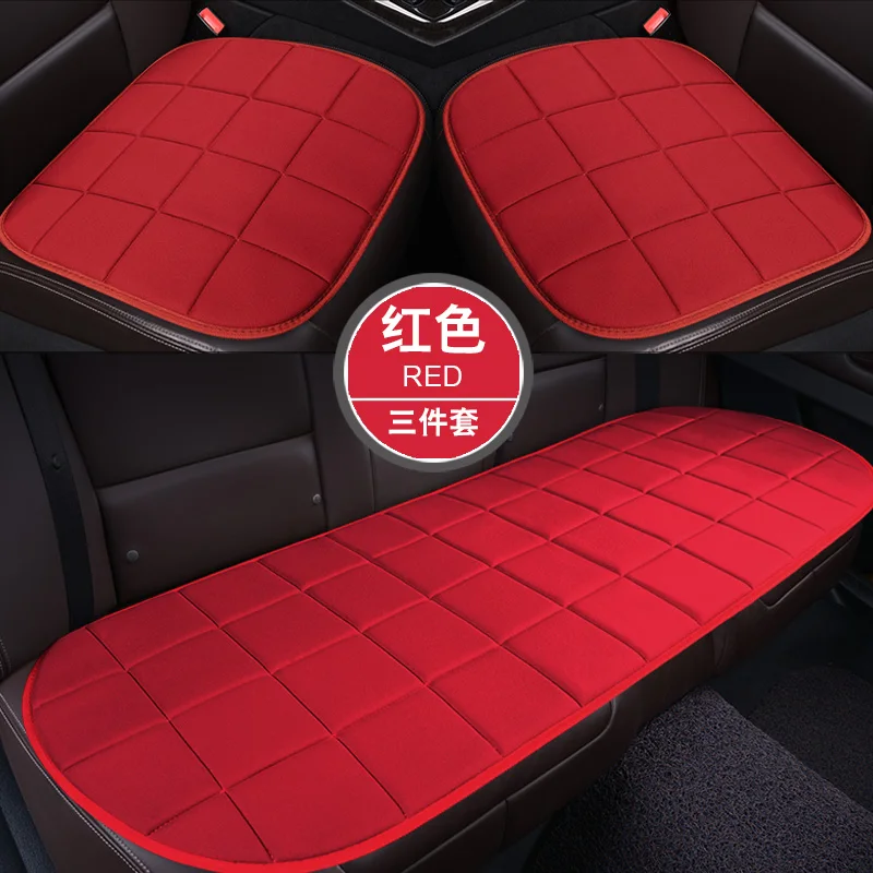 Покрытие для автокресла из льняного волокна для Citroen c1 celysee ds3 c4 ds4 c5 ds5 c3 aircross c4aircross c3pic - Название цвета: Красный
