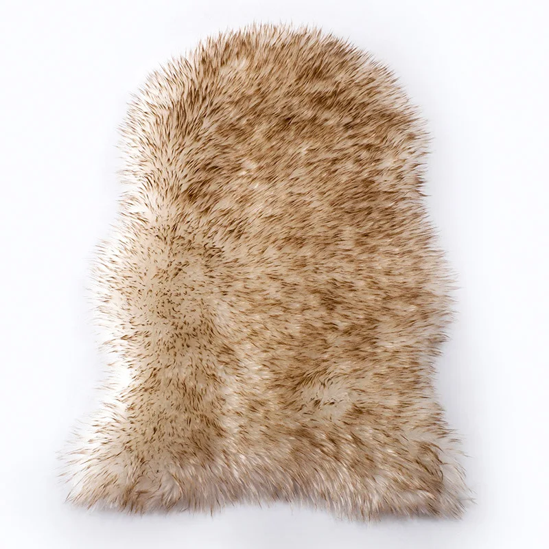 רך פרווה מלאכותי כבש שטיחים כיסא כיסוי כרית שינה סלון פרווה שטיח רגיל פלאפי מושב כרית רחיץ פו מחצלת