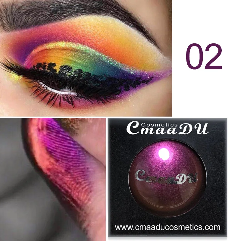 

CmaaDu Hotest Waterproof Light Changing Glitter Eye shadow Palette of Shadows Shimmer Bling Diamond Metallic Matte Eyeshadow