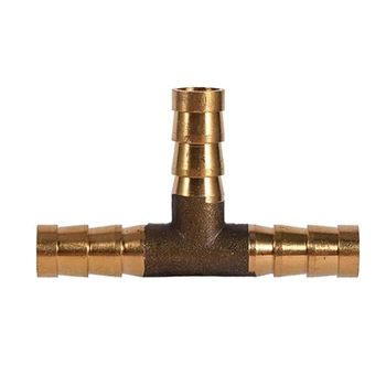 

Pipe Connector Durable Gas Oil T Shape Vehicle Hose Joiner Solid Brass 3 Way Home Supplies Multi Size Fuel Practical Adapter