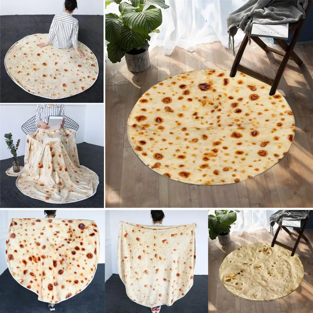 Постельное белье буррито одеяло фланелевое одеяло taco одеяло шерстяное Флисовое одеяло Рождественский подарок круглое одеяло