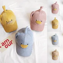 Новинка, модная бейсбольная кепка, Snapbacks, Детская мультяшная шляпа слуги, вышивка, милый утенок, форма, этикет, для мальчиков и девочек, поступление