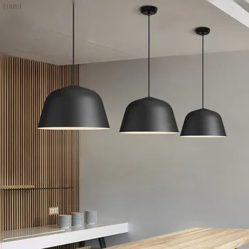 

Modern Pendant Lamp Colorful Droplight Metal Pendant Lighting Glass Shades Suspension Light for Bar Dining Room Bedroom Coffee