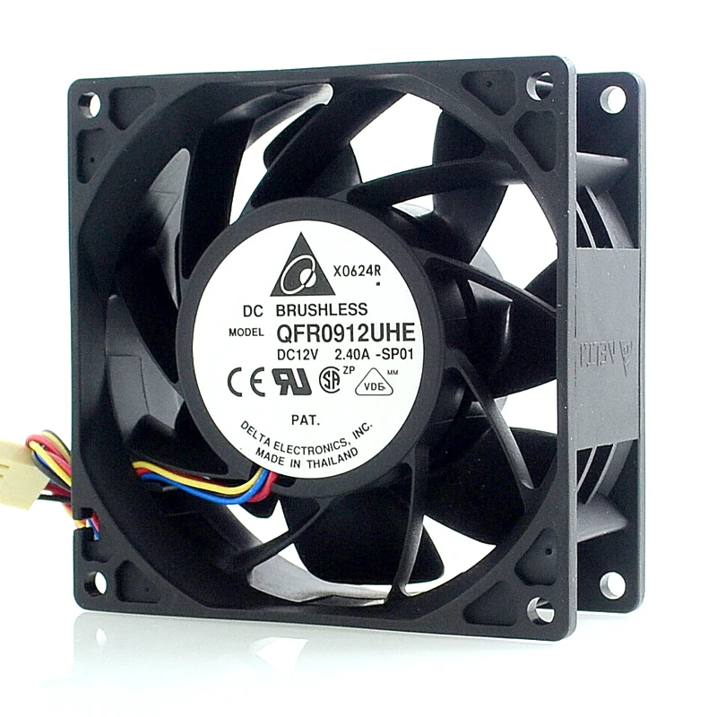 Delta New QFR0912UHE 9038 9 см 12 В 2.40A вентилятор super storm force Для Delta 90*90*38 мм