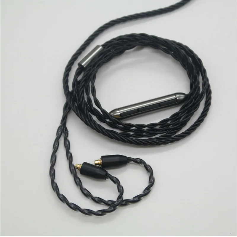 Usb type-C 3,5 мм MMCX кабель для наушников SE 846/W40 W50/TK200/UE900/ES30 ES50 провод для наушников с микро регулятором громкости 1 шт