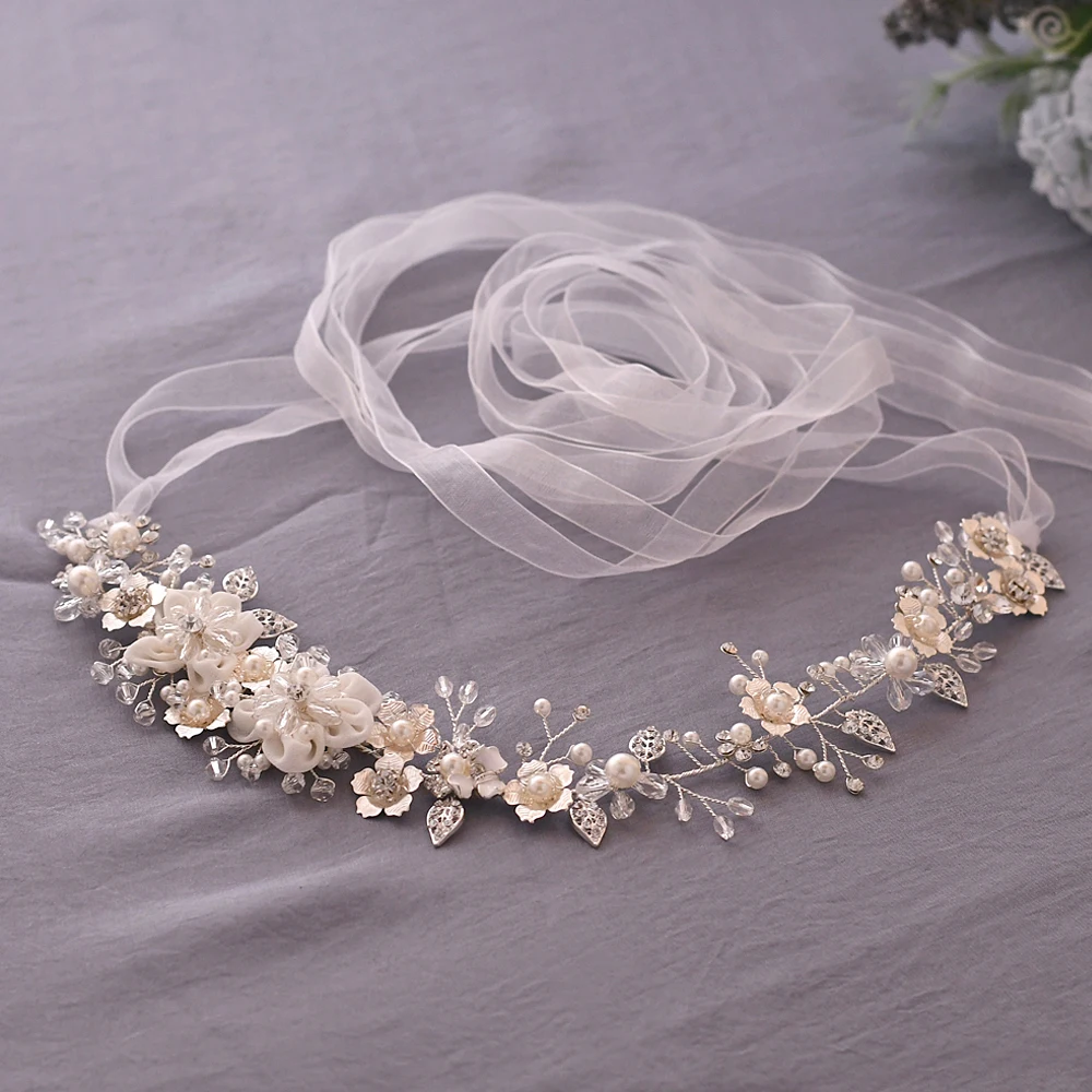 white organza BUFEI SH275 Блестящий Пояс Элегантный цветочный пояс для женщин необычный пояс для платья поясные ремни для женщин модный ремень для подружек невесты - Цвет: white organza