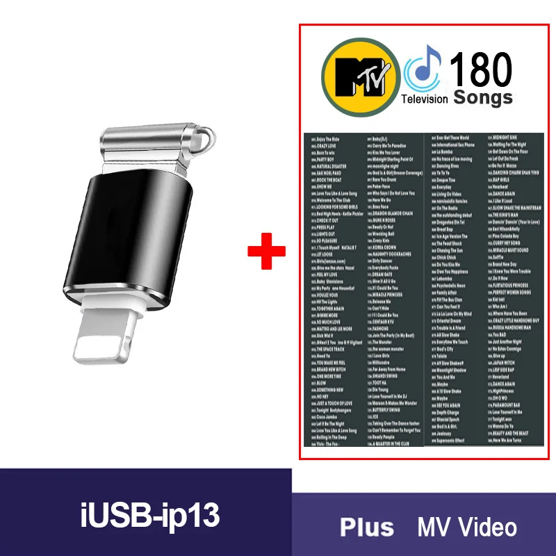 iusb-ip13 Plus MV Металлический OTG USB флэш-накопитель для iphone X 8 7 Plus 6 6s не нужно Приложение ios 13,0 выше флешки 8gb16gb32gb64gb USB фото палка - Цвет: iusb-ip13 Plus MV