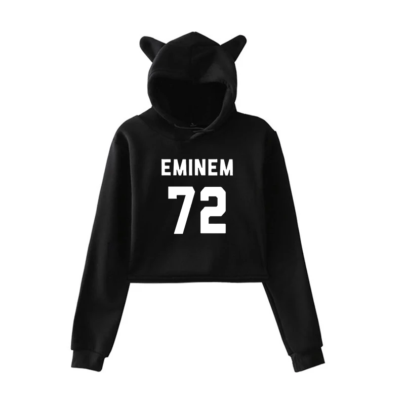 Харадзюку, укороченные толстовки, Женская толстовка Eminem Kpop, розовая толстовка, пуловер, одежда для девочек, уличная одежда, женские топы с длинным рукавом