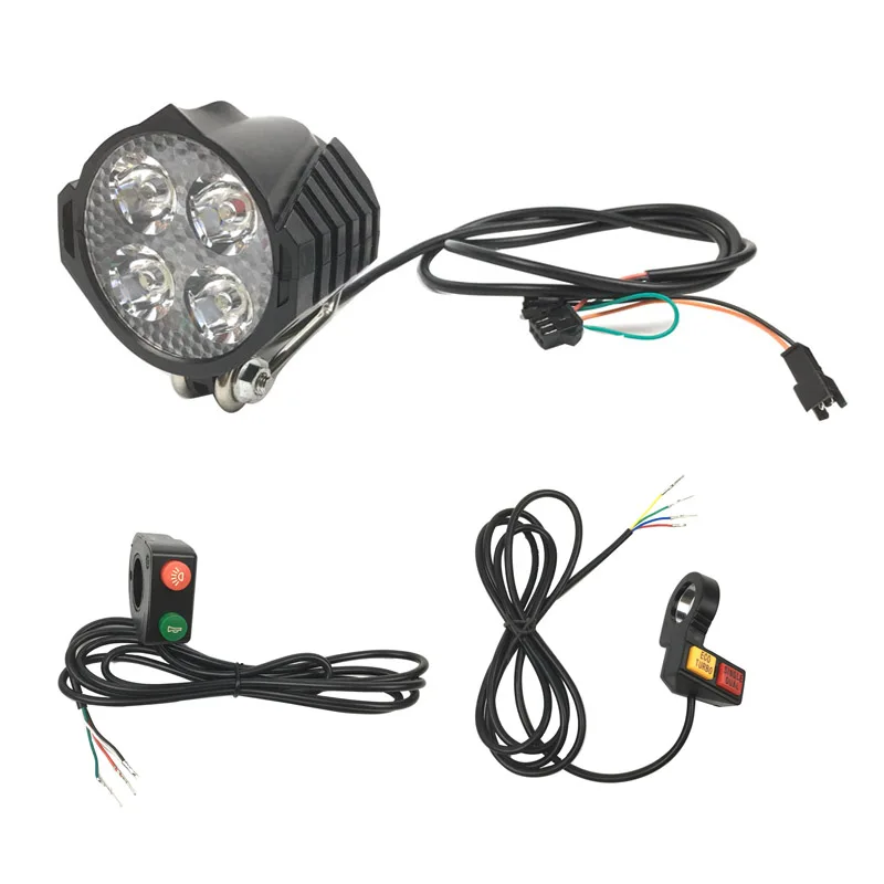 

Electric Scooter Front Light with horn light button ECO/TURBO Single/Dual Horn Light Button wires