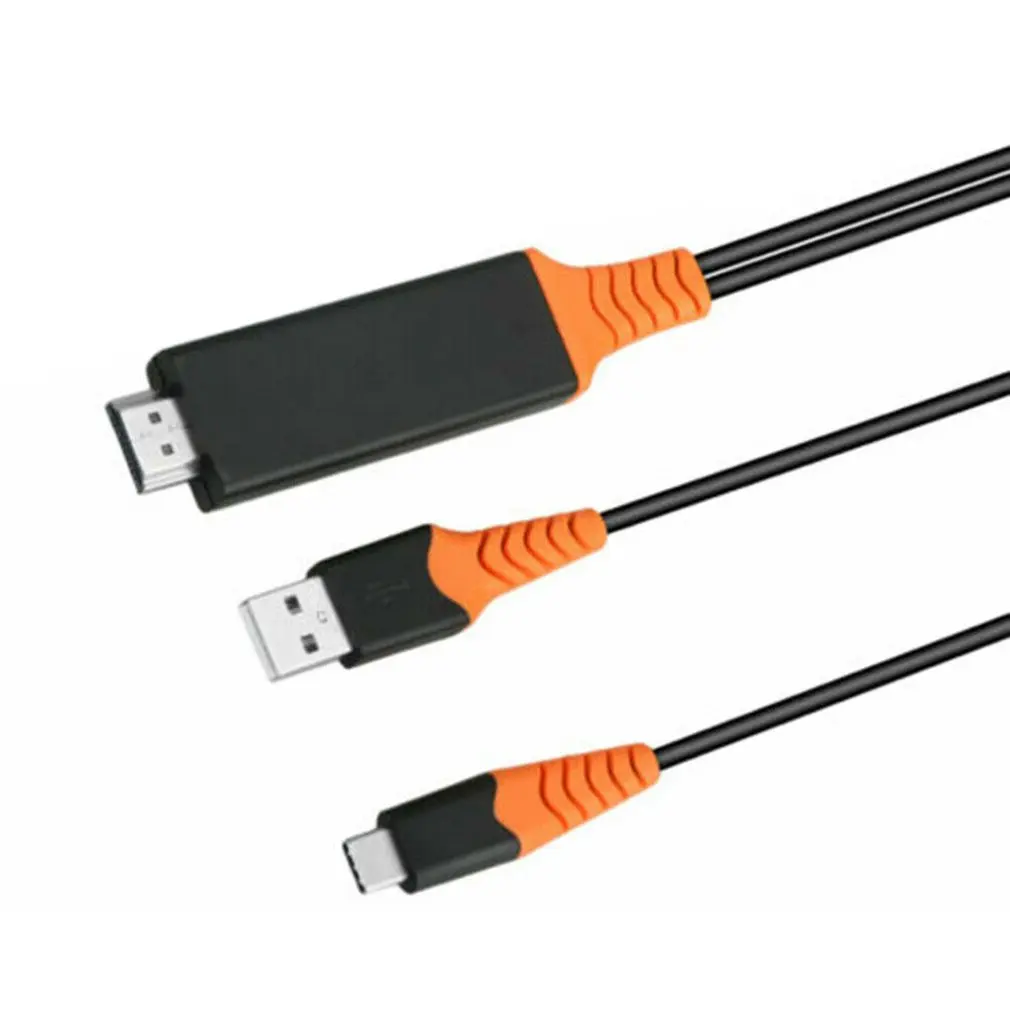 Usb type C к HDMI кабель телефон к HDMI ТВ зеркальное отображение 4 к 60 Гц Совместимость для samsung для MacBook Micro usb type C