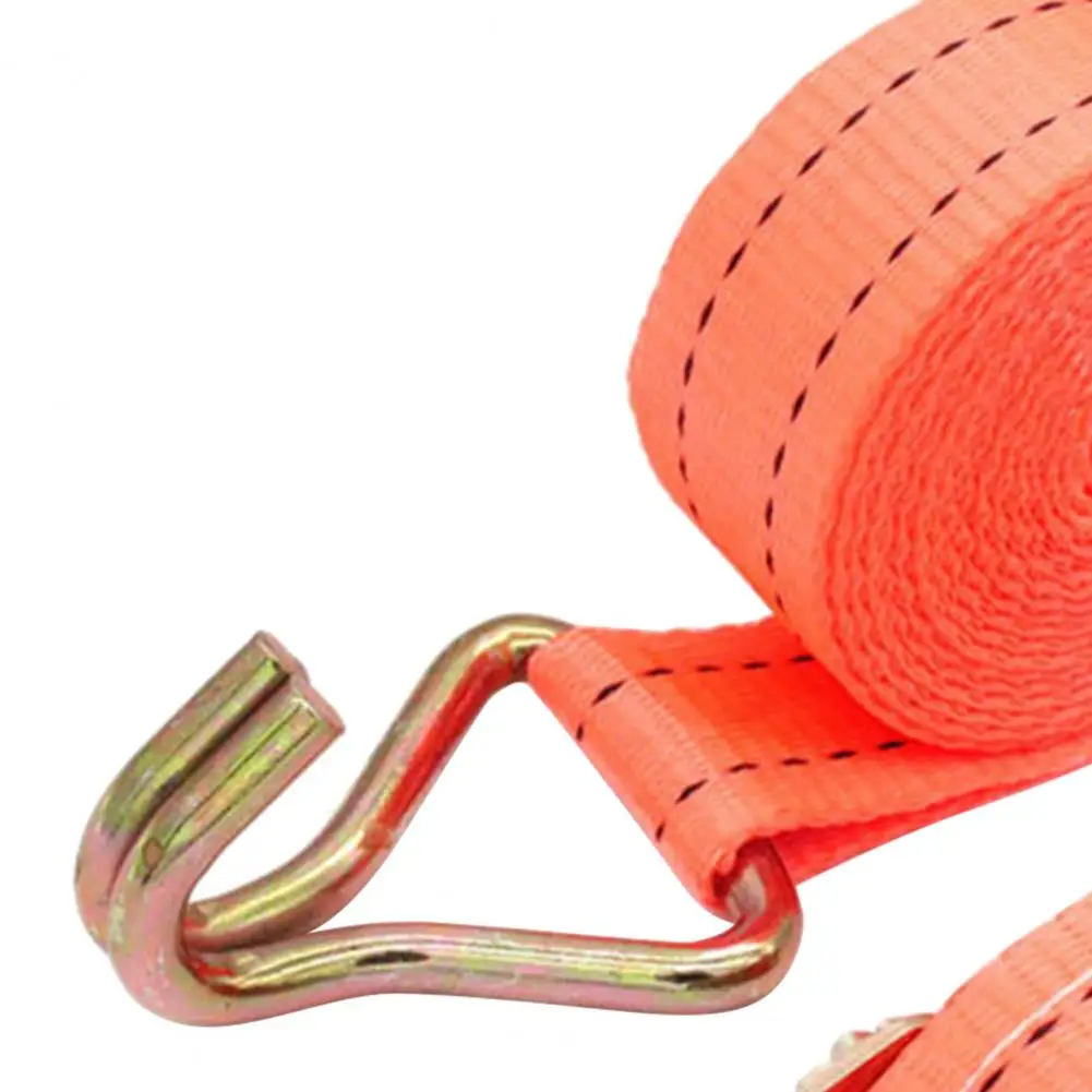 6m Luggage Cargo Strap Double Hook Strong Load-bearing Tensioning Belt Portable Tie Down Straps for Car Trucks