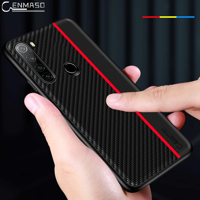 Полный защитный чехол для Redmi Note 8 T, чехол из углеродного волокна с текстурой кожи для Redmi Note 8 Pro, чехол для Note 7, задняя крышка для телефона, чехол