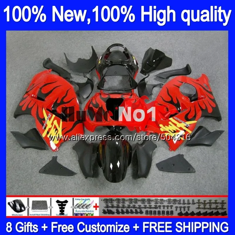 GSXR-1300 для SUZUKI Hayabusa GSXR 1300 28MC. 103 GSXR1300 2002 2003 2004 2005 2006 2007 96 02 03 04 05 06 07 красный обтекатель