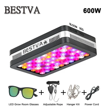 

BestVA led grow light full spectrum Elite 600W lamp for plants indoor grow led grow tent greenhouse hydroponic Red/Blue/UV/IR