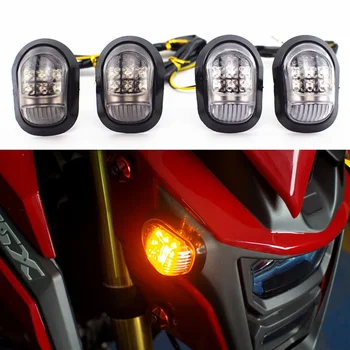 

4Pcs 12V Yellow Lighting Motorbike Indicators Blinker 9 LED Motorcycle Piranha Light Flasher Turn Signal Light High Quality