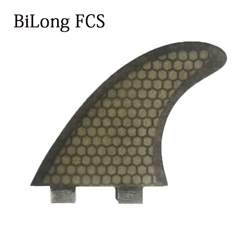 BiLong FCS производительность ядро ПК три-набор для серфинга плавники 3-fin G5 Размер стекловолокно соты серфинга плавник серый FCS плавники карбонат
