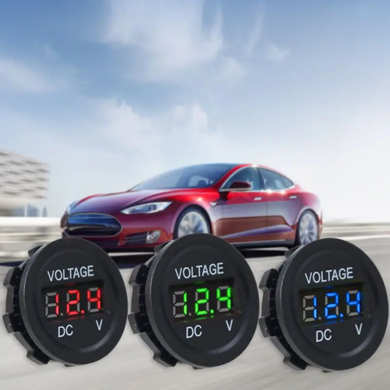

6-30V LED Digital Display Voltmeter Mini DC Voltage Gauge Meter Car Motorcycle LED Panel Digital Volt Voltage Display