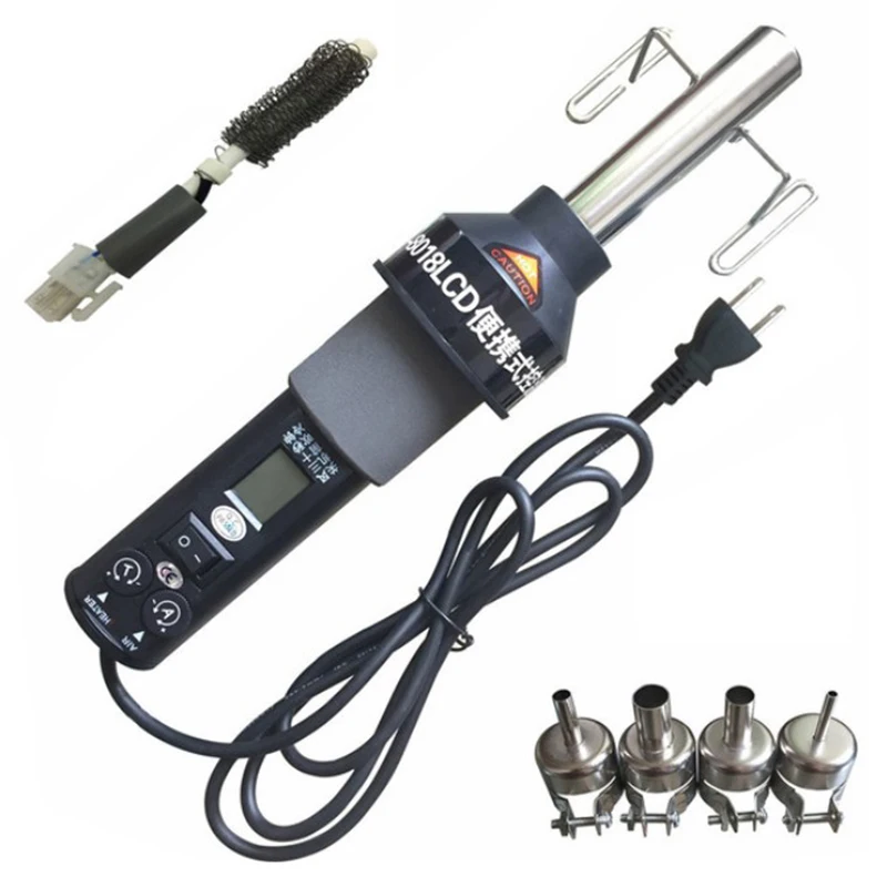 

US Plug,Adjustable Digital Hot Air Tool Heat Tool Soldering Desoldering Solder Station Smd Bga 8018 Lcd
