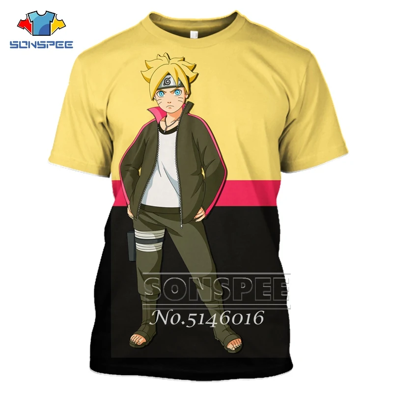 

SONSPE Child Baby Casual t shirts Anime BORUTO Funny 3D Print Harajuku T-shirt Unisex Fashion Sweatshirt/zip hoodie Hooded X50