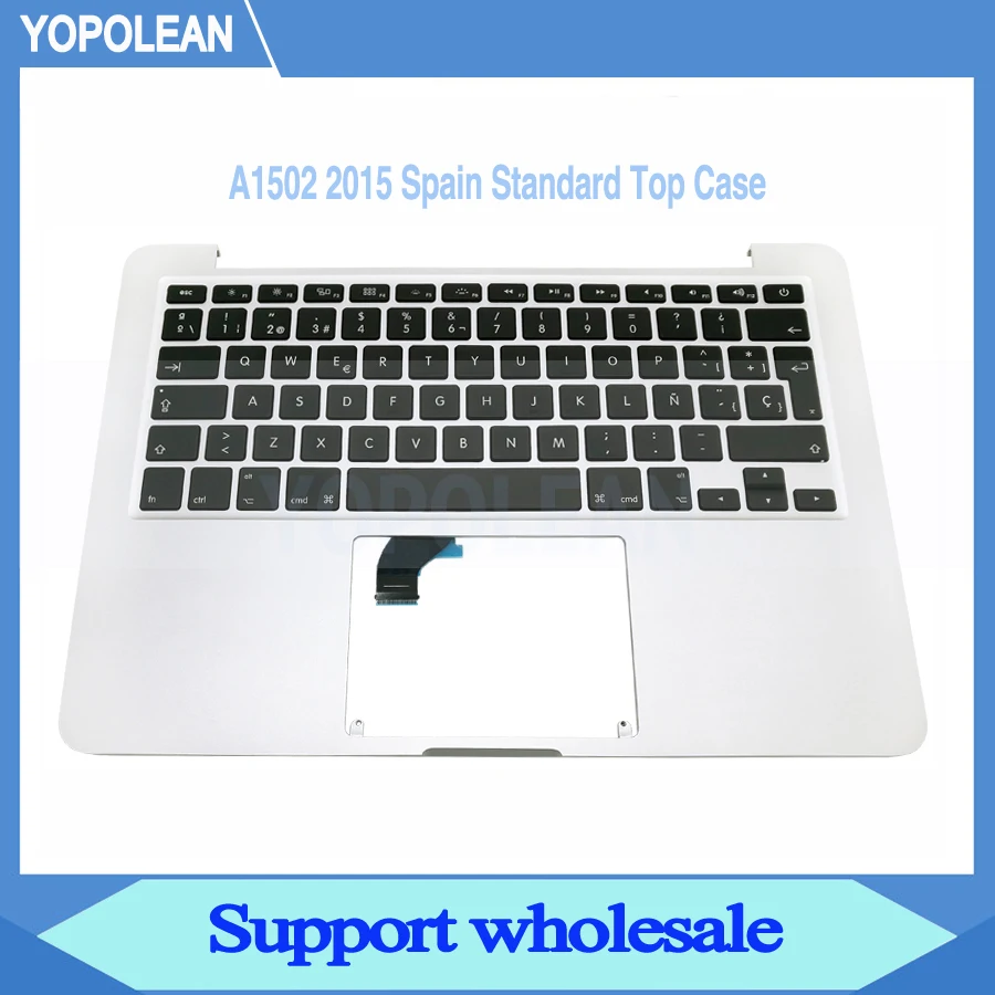 НОВЫЙ Испанский верхний чехол с клавиатурой для телефона Macbook Pro Retina 13 &quotA1502 2015 EMC