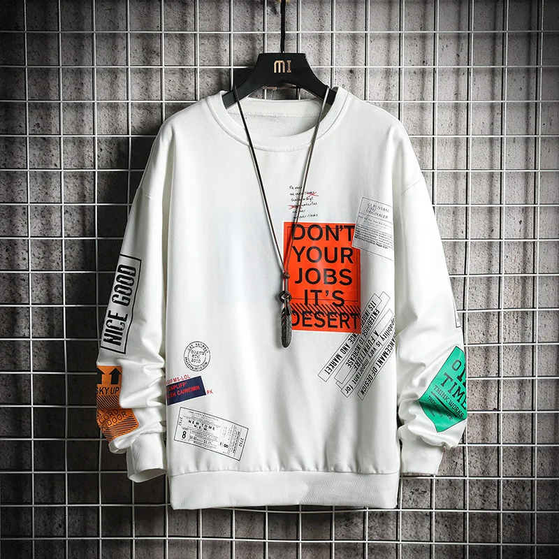 

Spring And Autumn MEN'S Hoodie 2019 New Style Korean-style Trend Crew Neck Versatile on Clothes Loose Casual Autumn Clothing Men