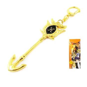 

Anime New Products Fairy Tail Twelve Constellation Galaxy Golden Key Keychain Pisces Keychain Pendant Cosplay Props Accessories
