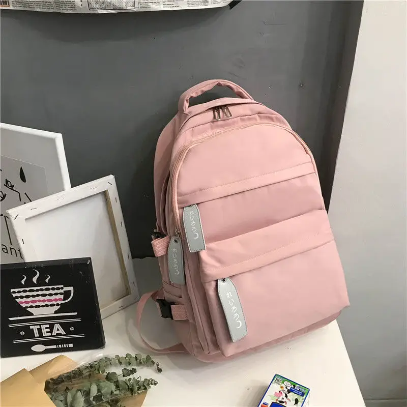 

Teen School Bags for Girls Backpack School Women Bookbags Teenage Student Large Capacity Nylon Waterproof Junior High Bag School