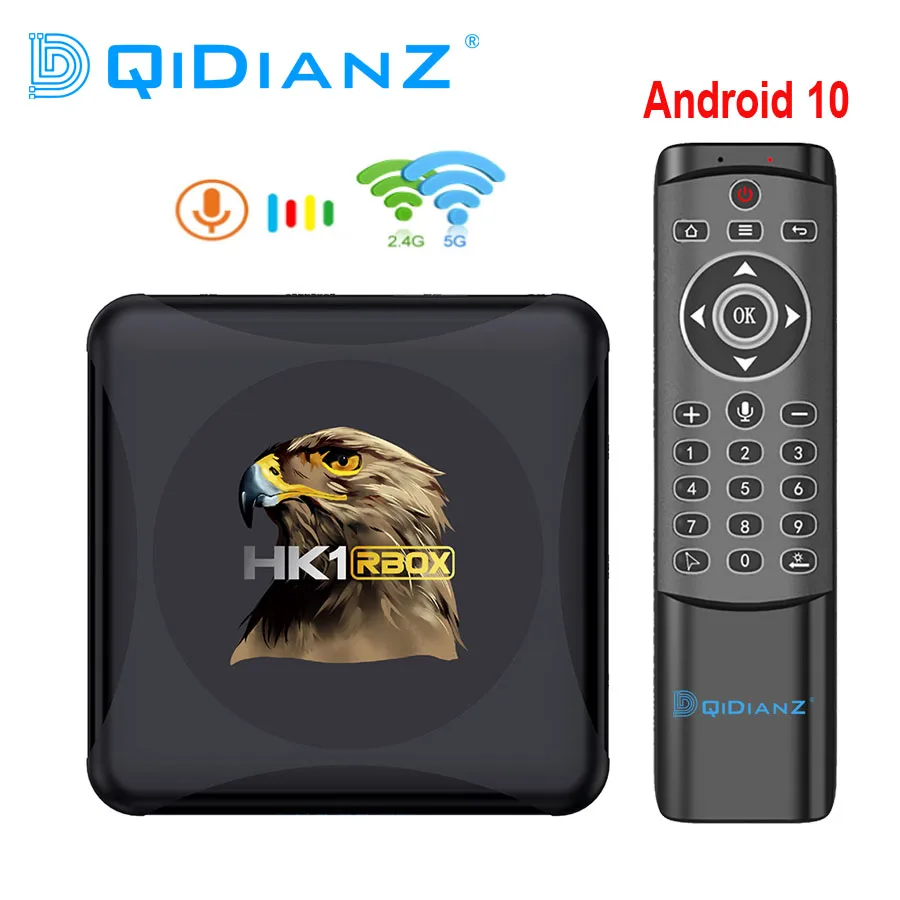 Новый HK1 RBOX R1 Мини ТВ приставка Android 10 Rockchip RK3318 1080p 4K Google Play Youtube медиаплеер pk