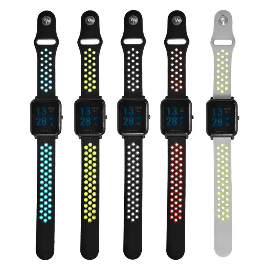Для Amazfit Bip ремешок 20 мм ремешок для часов Correa Браслет Для Xiaomi Huami Amazfit Bip Youth Lite чехол для часов аксессуары для бампера