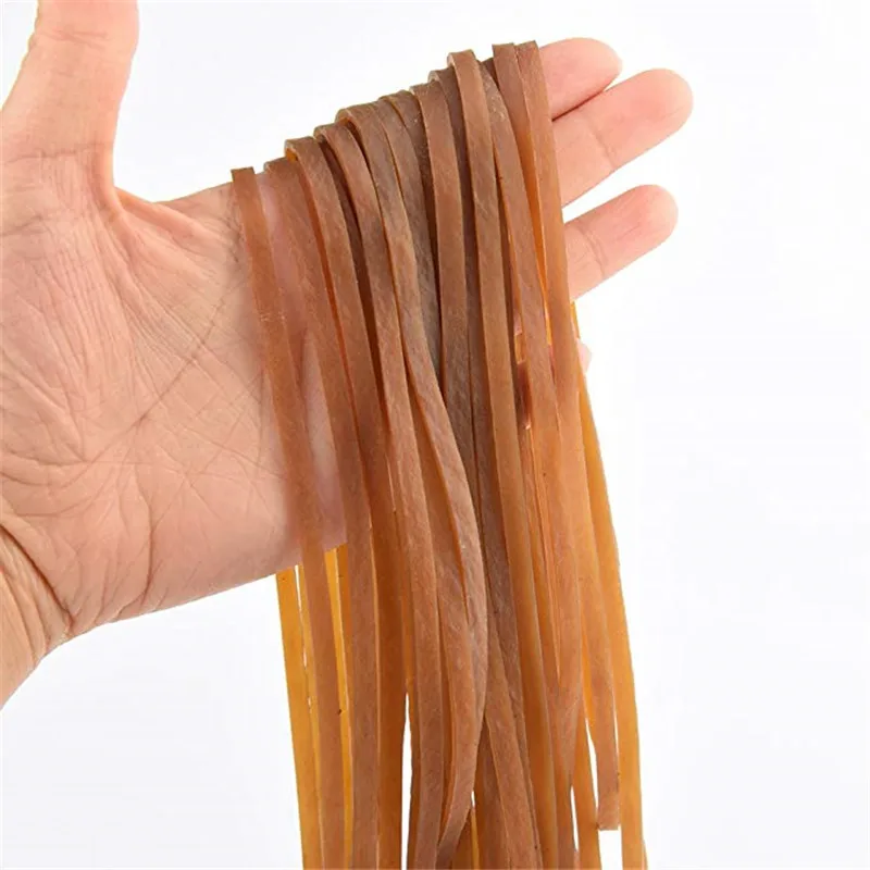 100 Pieces Long Rubber Bands 20cmx4mm Heavy Duty Elastic Bands Office Thick Rubber Elastic Bands Large Rubber Bands for Files Trash Can Home Office School Supplies
