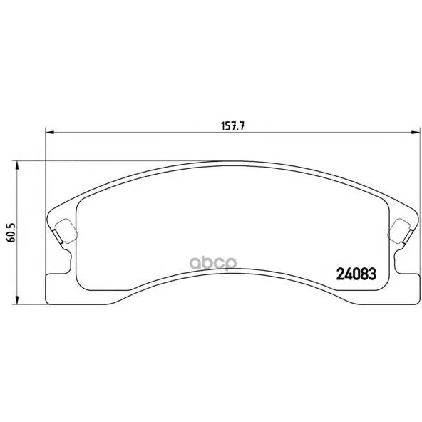 Комплект Тормозных Колодок Передних Brembo P37008 Brembo арт. P37008