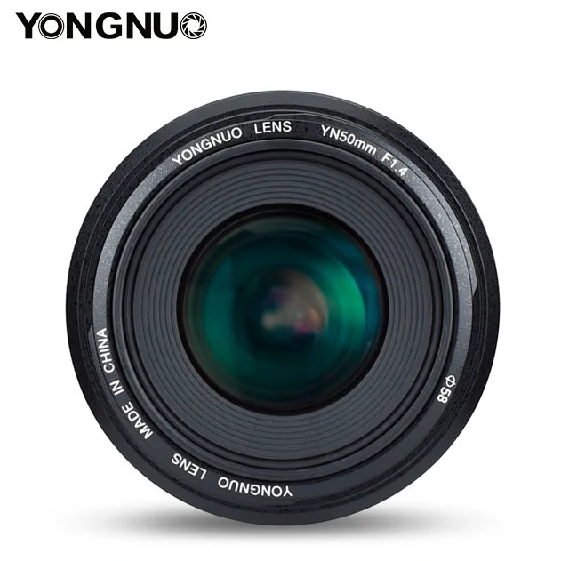 YONGNUO YN50mm F1.4N E стандартный основной объектив F1.4 с большой апертурой автоматический ручной фокус объектив для Nikon D5 D4 D3 D810 D800 D750 D300 и т. д