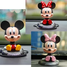 Милые куклы с Микки Маусом, украшение для приборной панели автомобиля, аксессуары для авто, игрушки для автостайлинга
