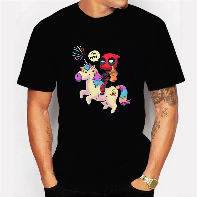 Мужская футболка с надписью I Am Unicorn Повседневная дэдпулом уличная одежда 2019 |