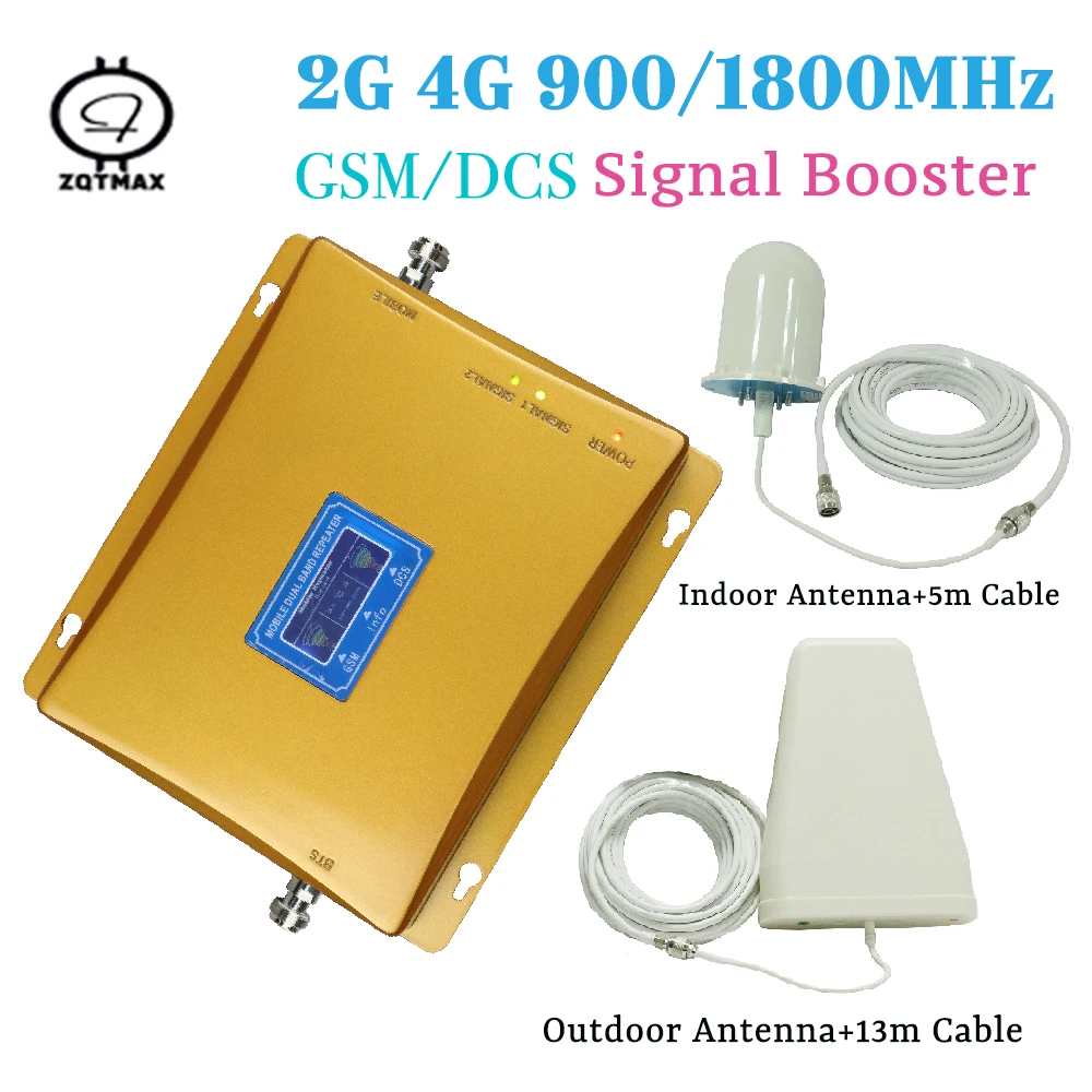 ZQTMAX 2g 4g Repeater gsm cell phone Mobile Signal Booster lte cellular