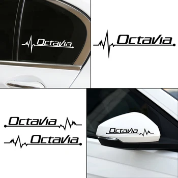 

New Heart Car Decal Sticker Styling Windows Door Decoration For skoda octavia fabia superb rapid yeti accessories