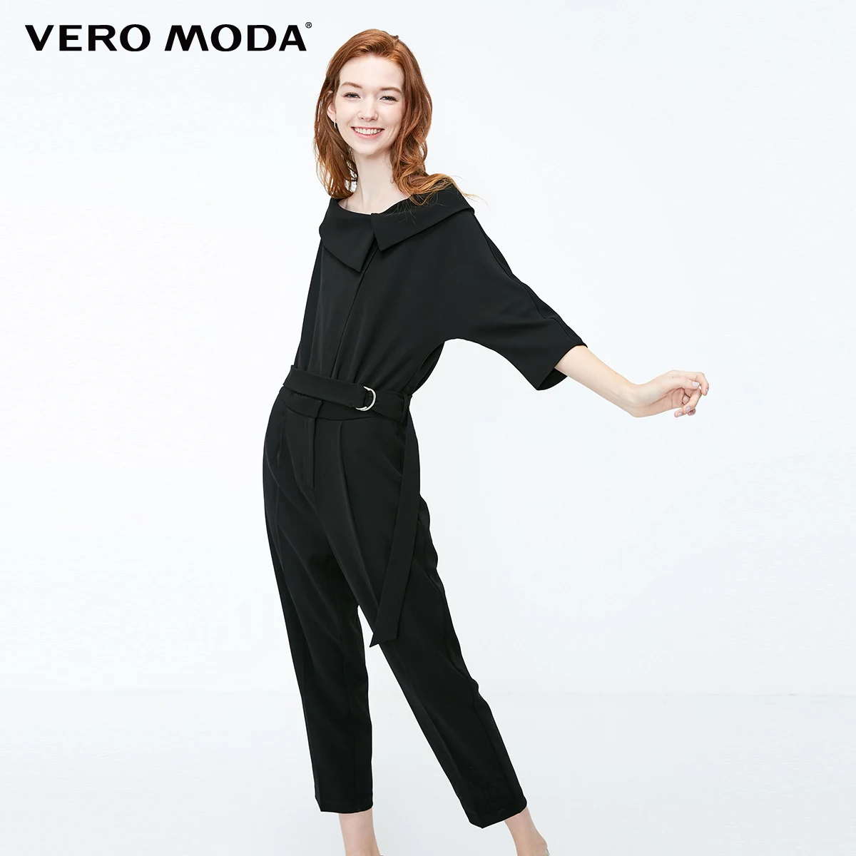 Vero Moda Новое поступление женский асимметричный воротник Локоть рукава на молнии комбинезон | 318444503