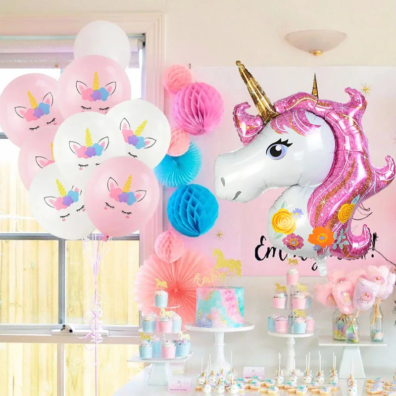 Rainbow Unicorn Birthday Party Decoration Disposable Tableware Set Unicorn Balloon Girl Baby Shower Kids Birthday Party Supplies Rainbow Unicorn Birthday Party Decoration Disposable Tableware Set Unicorn Balloon Girl Baby Shower Kids Birthday Party Supplies