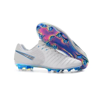 

Falcon Assassin World Cup Legend Seven Generations Woven Flying Line Football Shoes Soccer Cleats Spring2019 Men Leather Lace-up