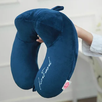 

Unisex Soft U-shaped Pillow Travel Neck Protective Pillow Plane Scientific Posture Correction Sleeping Student Memory Pillow N06