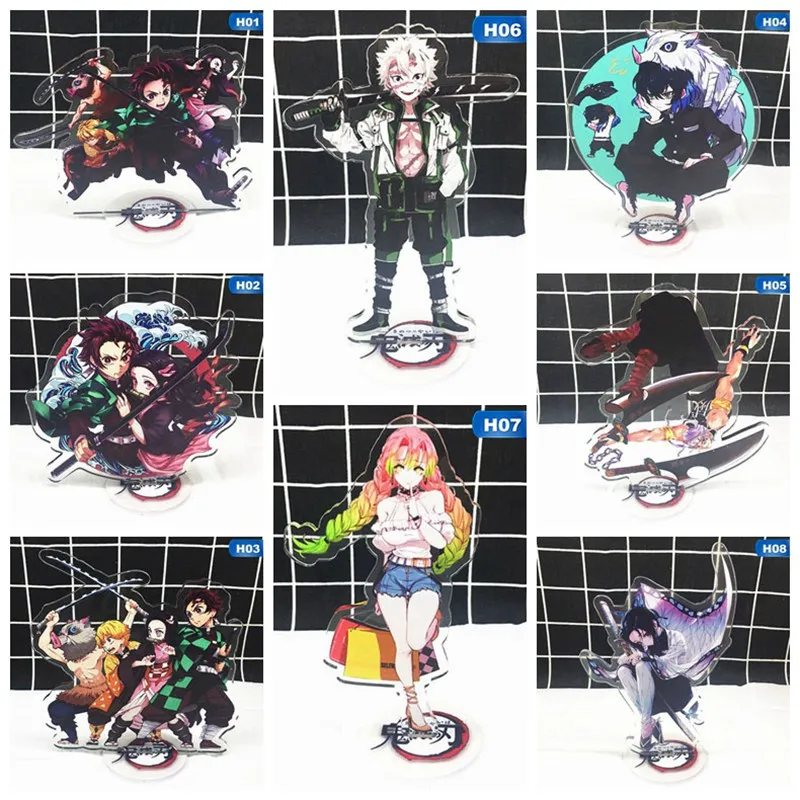 Demon Slayer Kimetsu No Yaiba Tanjirou Nezuko фигурка на акриловой подставке модель двухсторонней