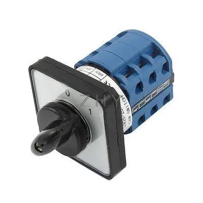 

Two Position AC 660V 20A Latching 12 Terminals Cam Combination Changeover Switch