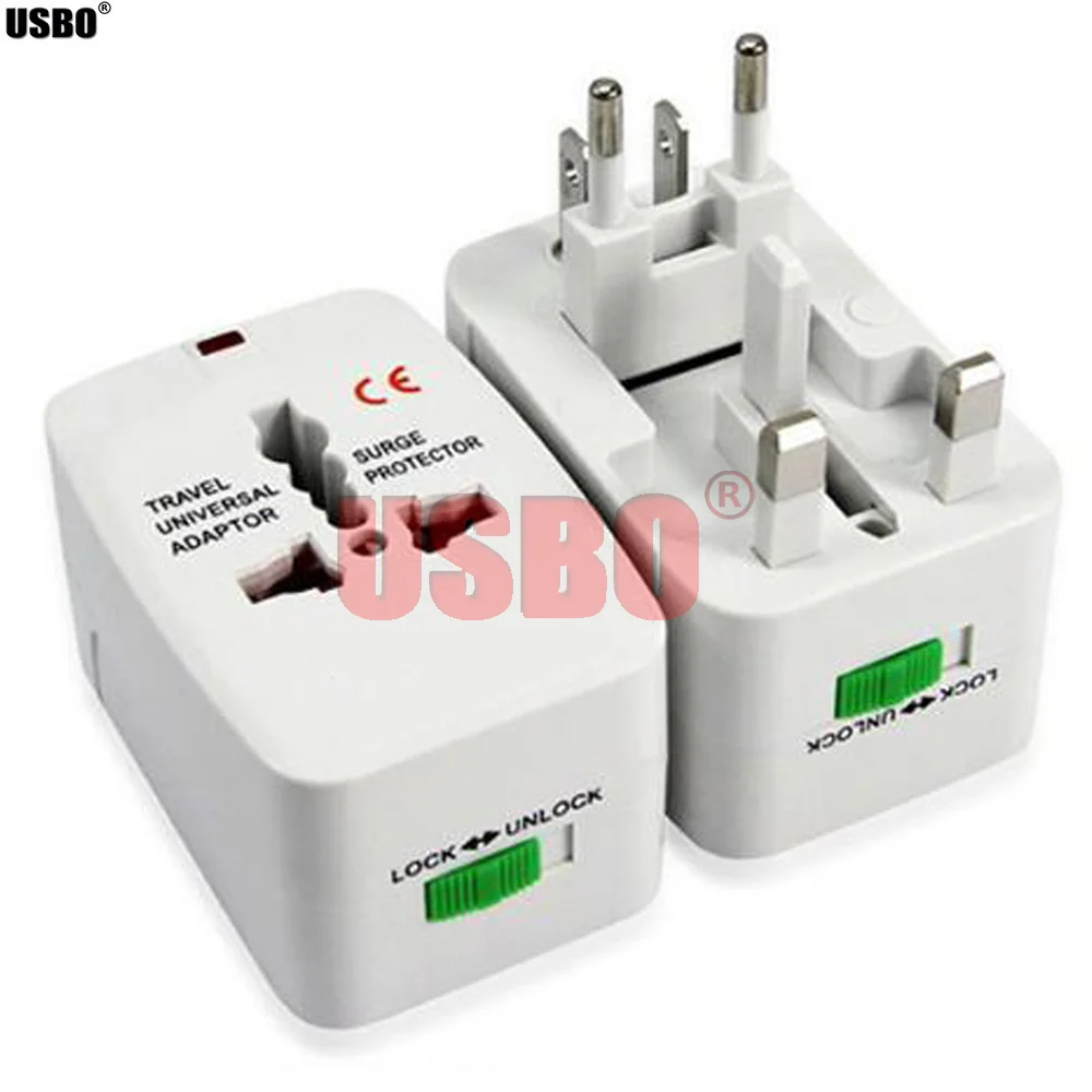 Black White Copper Dual USB 5V 2.1A Port global Universal Travel Adapter plug socket converter for AU US UK EU