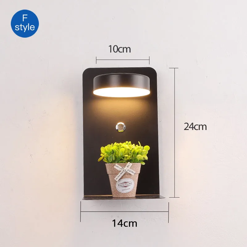 bathroom sconce lights LED Wall Lights With Switch And USB Interface Fashion White Black Lamp Fixture Corridor Aisle Lighting Art Luminaire Wandlamp up down light Wall Lamps