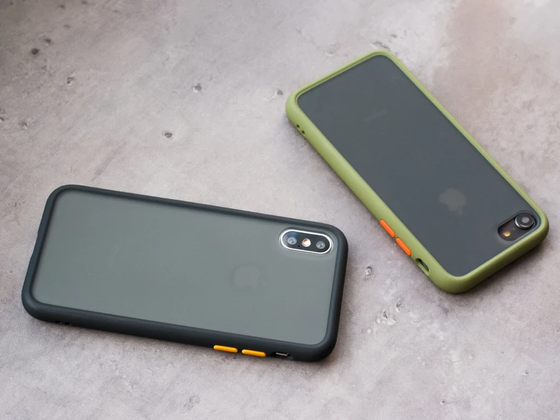 NJIEER Матовый Прозрачный чехол для телефона для iphone X XR 11 Pro XS MAX 7 8 6S 6 Plus Гибридный ТПУ противоударный чехол Полная защита чехол