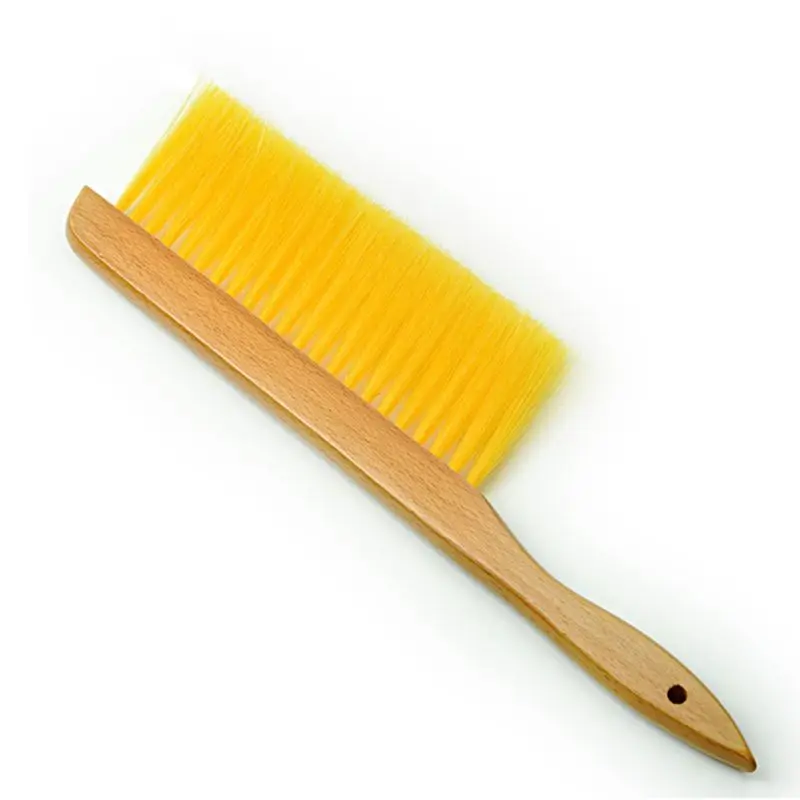 Wooden Handle Beekeeping Tools Bee Sweep Brush Soft Bristles Beehive Equipment E65B